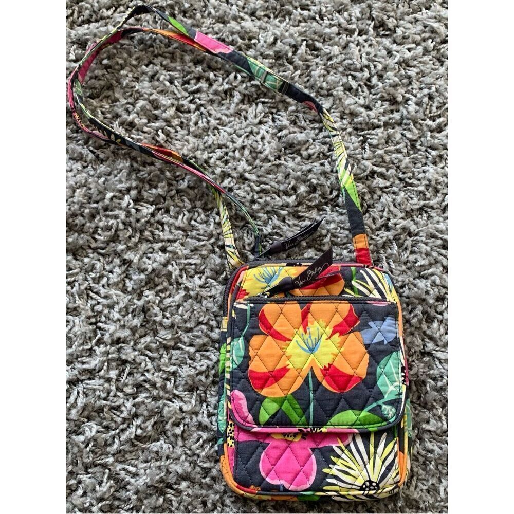 NWOT Vera Bradley Jazzy Blooms Mini Hipster Crossbody Bag Purse Quilted $60